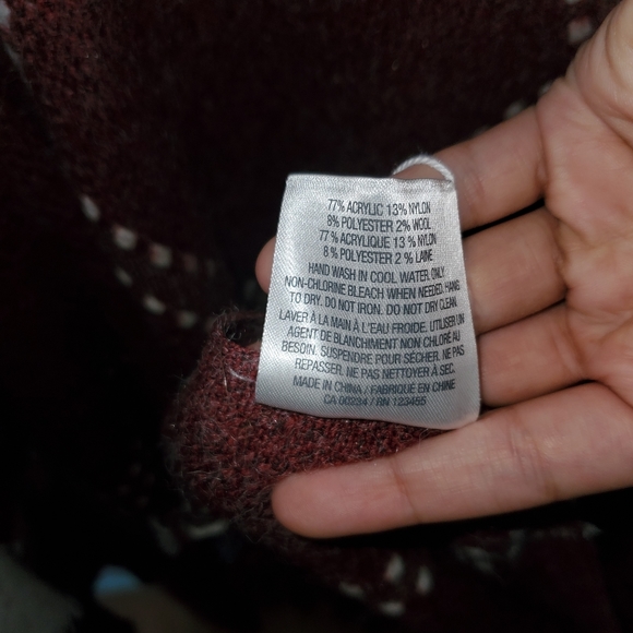 NEW shawl poncho plaid boho batwing blanket scarf - Picture 8 of 8